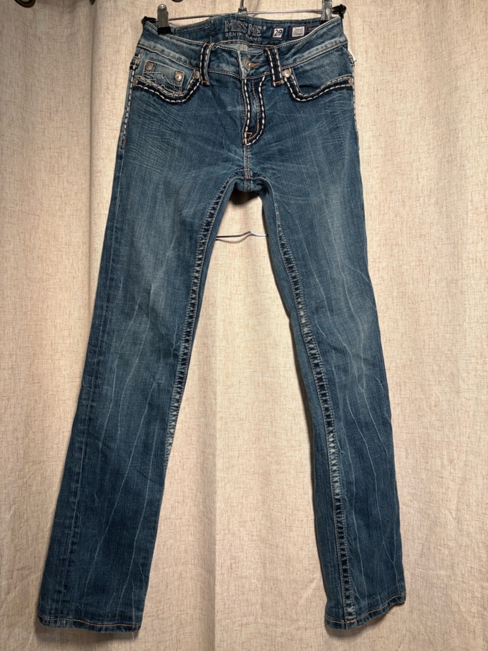 Miss Me Irene Straight Jeans in Blue Wash